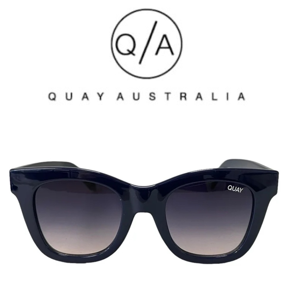 Quay Australia After Hours Sunnies Navy Blue Polarized • New - Picture 1 of 7